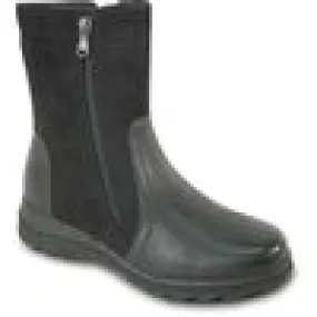 KOZI Waterproof Women Boot HF3593 Ankle Winter Fur Casual Boot BLACK
