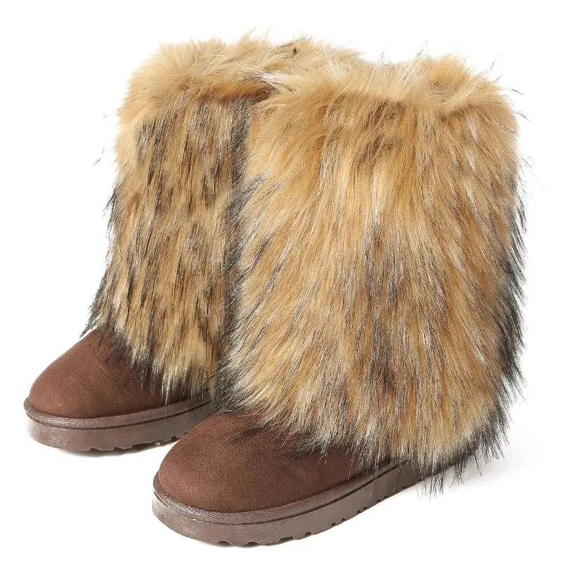 Lavatera Platform Fur Snow Boots
