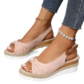 Lightweight Buckle Peep Toe Women Sandals