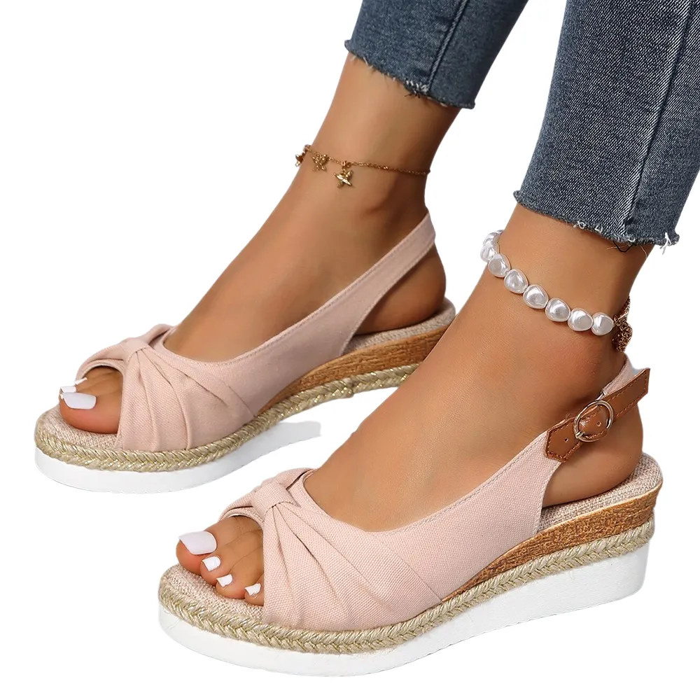 Lightweight Buckle Peep Toe Women Sandals