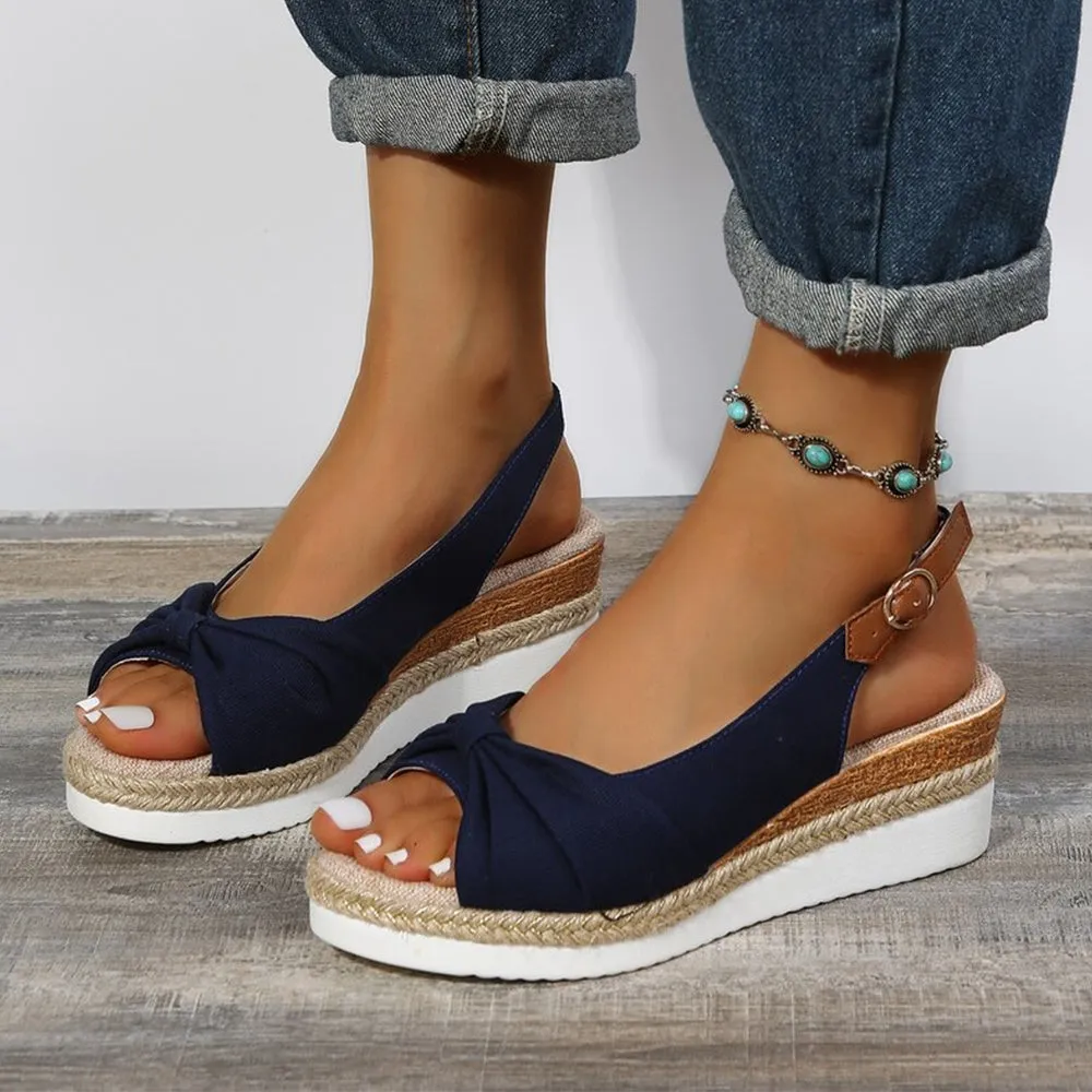 Lightweight Buckle Peep Toe Women Sandals
