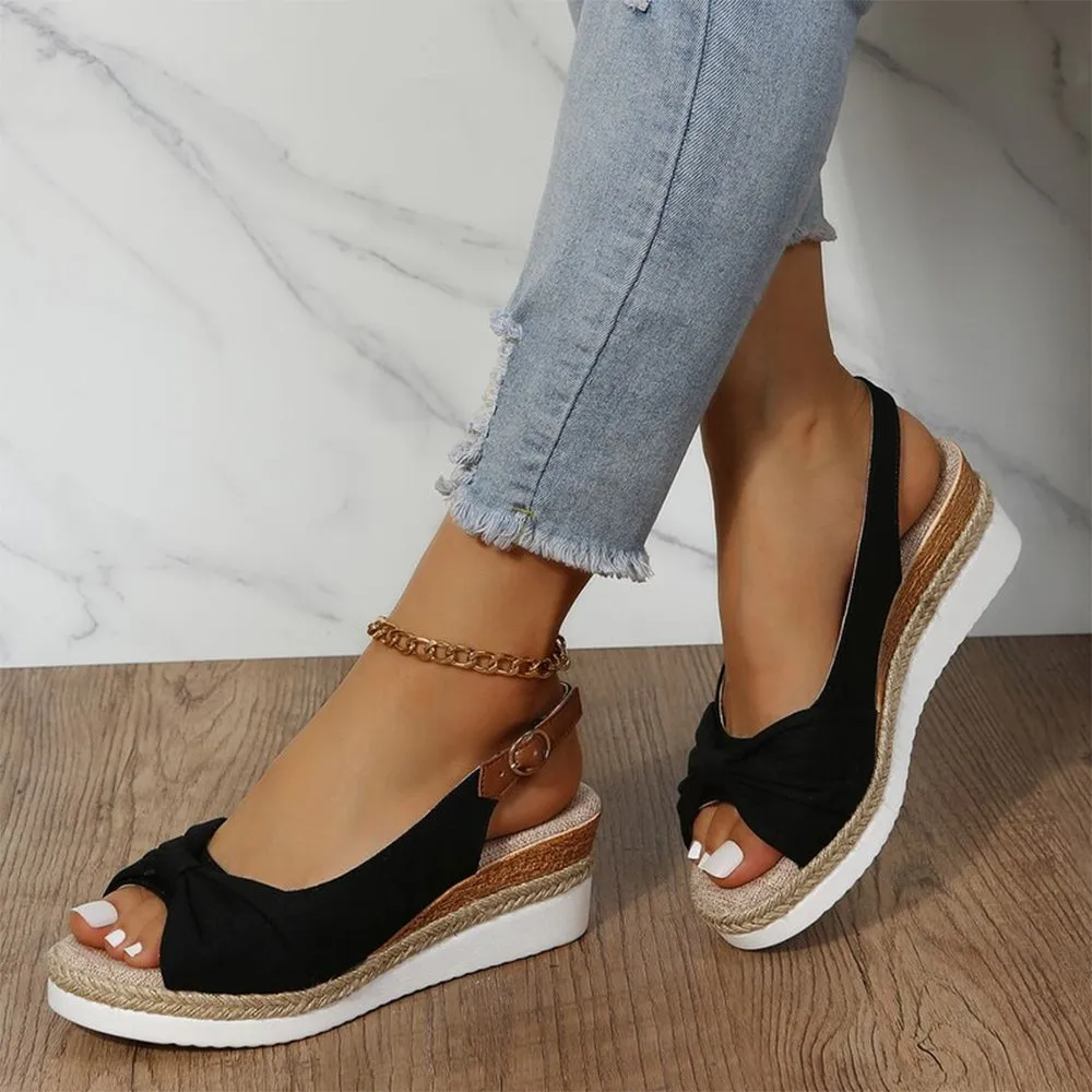 Lightweight Buckle Peep Toe Women Sandals