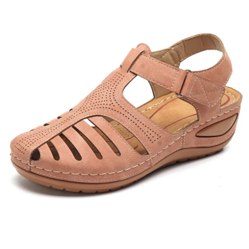 Lightweight Hook Loop Wedges Sandals