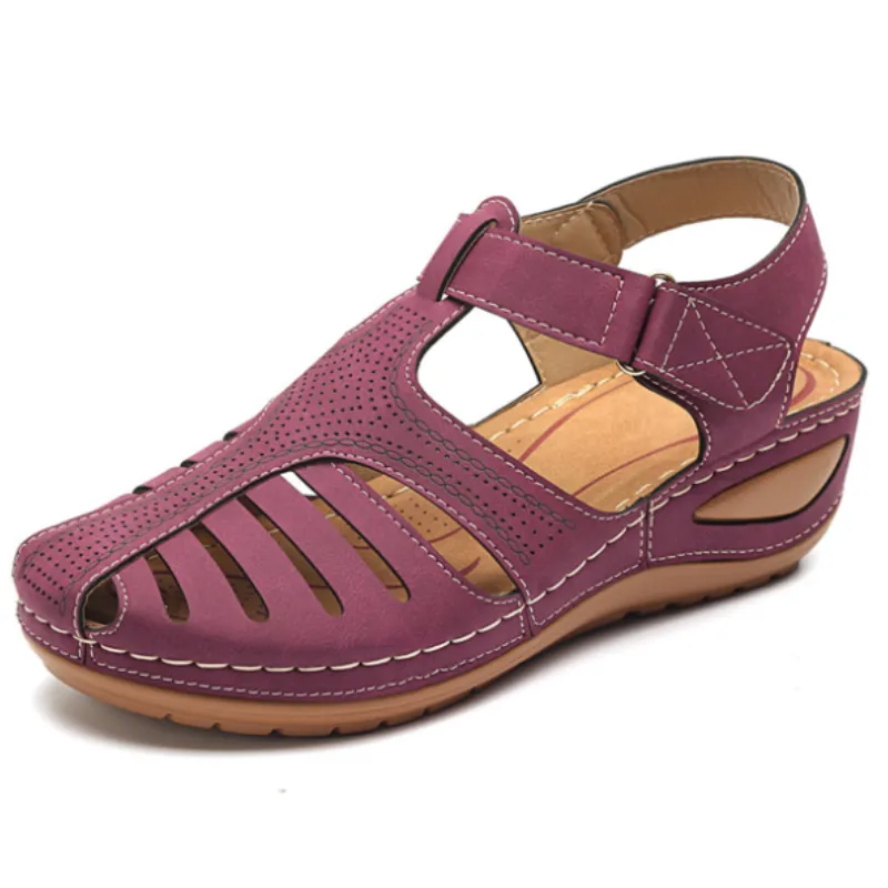 Lightweight Hook Loop Wedges Sandals
