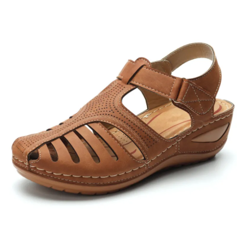 Lightweight Hook Loop Wedges Sandals