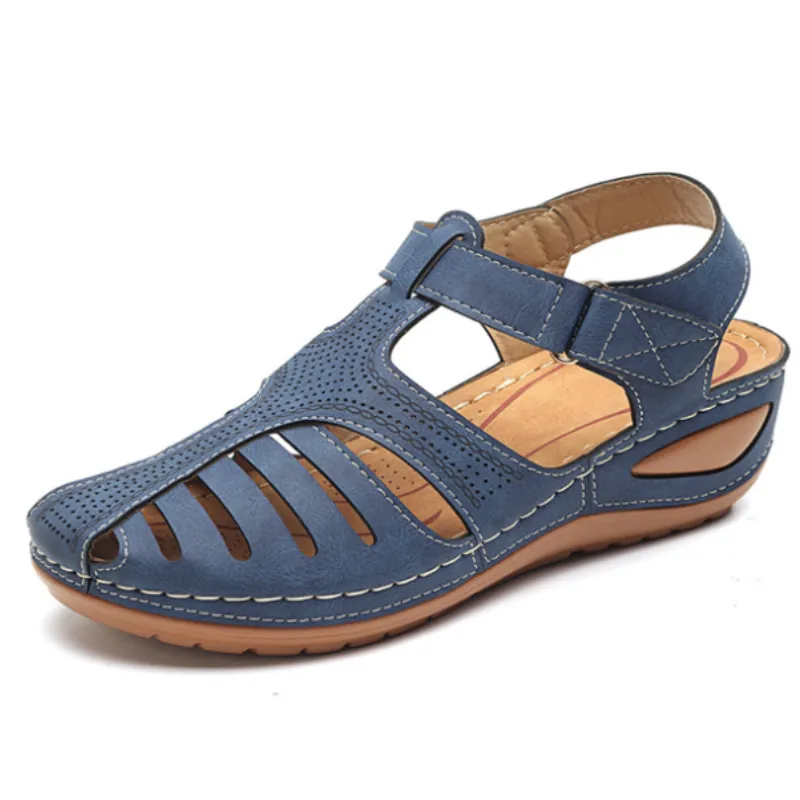 Lightweight Hook Loop Wedges Sandals