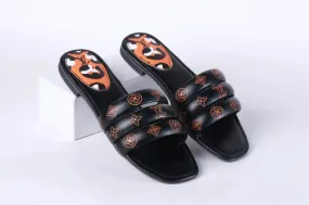 LV CASUAL SLIDES - BLACK