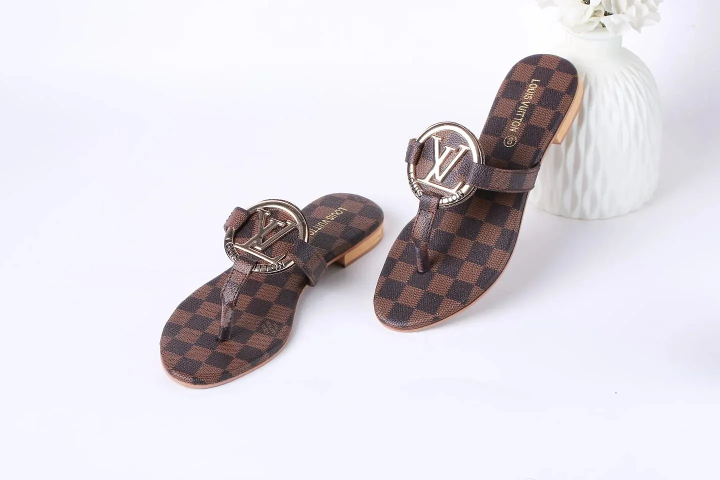 LV MONOGRAM CASUAL FLATS