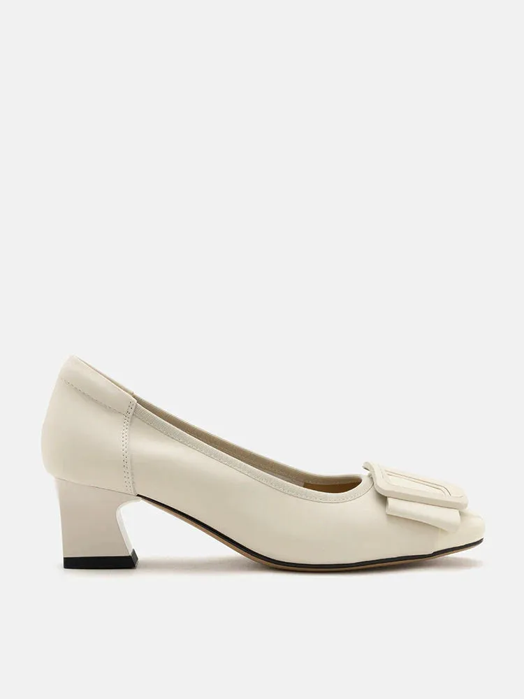 Penelope Elegant Buckle Block Heels