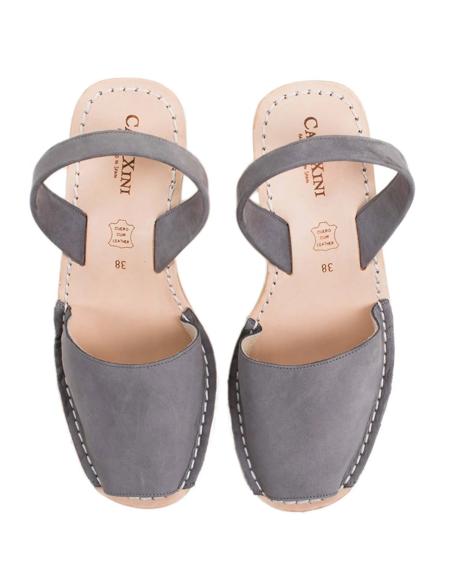 Platform Wedge in Gris Nubuck