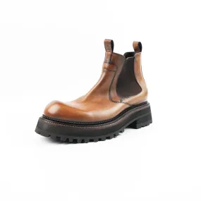 Premium Men's Brown Leather Chelsea Boots