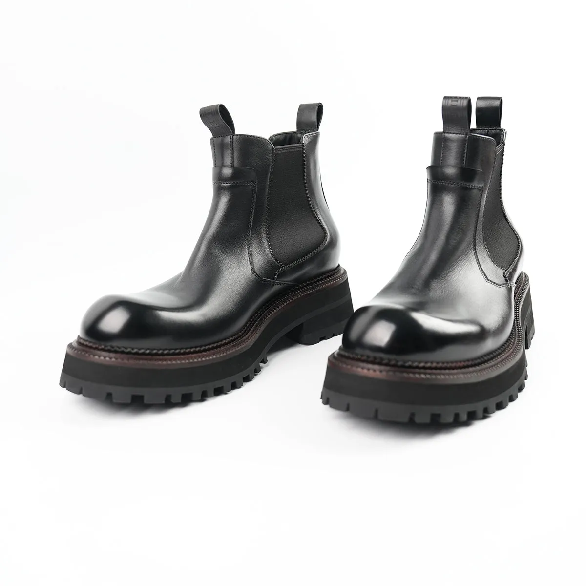 Premium Men's Brown Leather Chelsea Boots