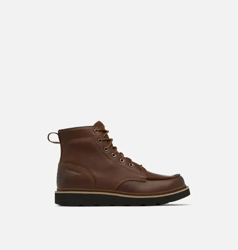 Sorel Men's Slabtown 62' Moc Waterproof Boots-Tobacco, Black