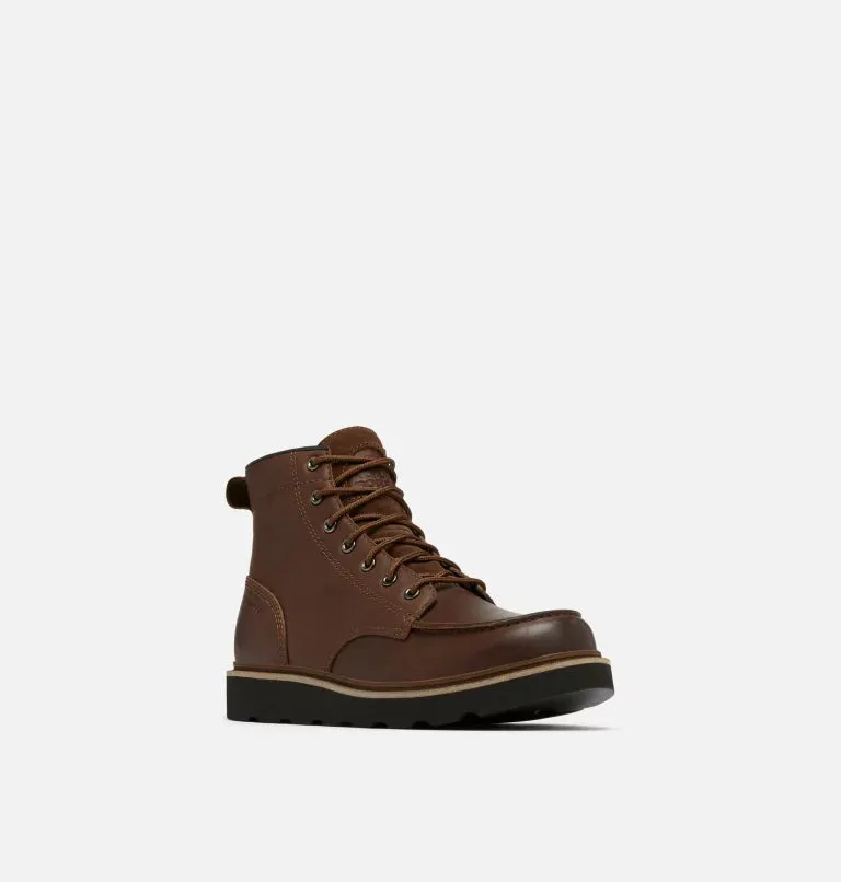 Sorel Men's Slabtown 62' Moc Waterproof Boots-Tobacco, Black