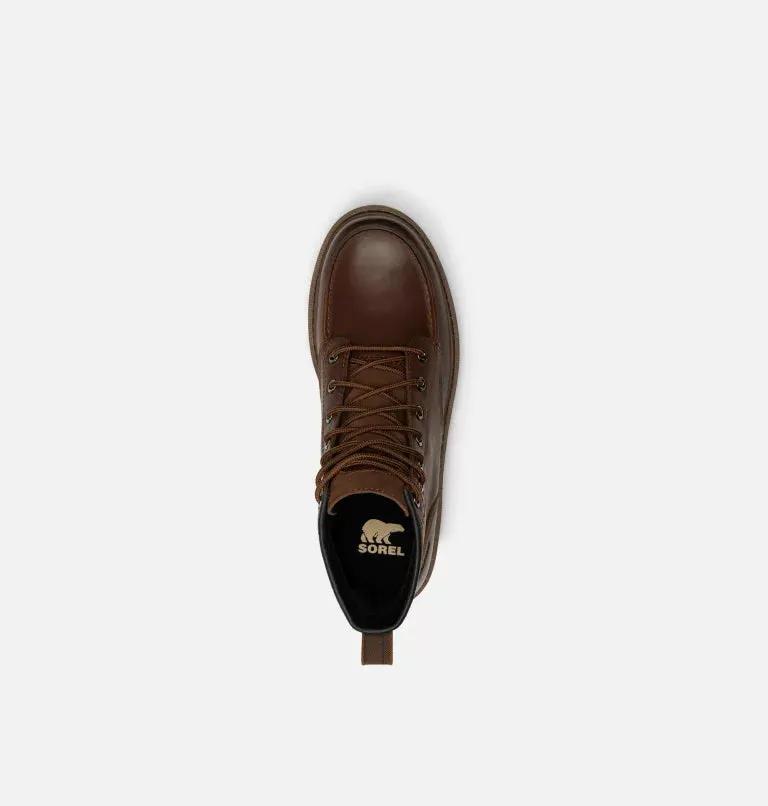 Sorel Men's Slabtown 62' Moc Waterproof Boots-Tobacco, Black