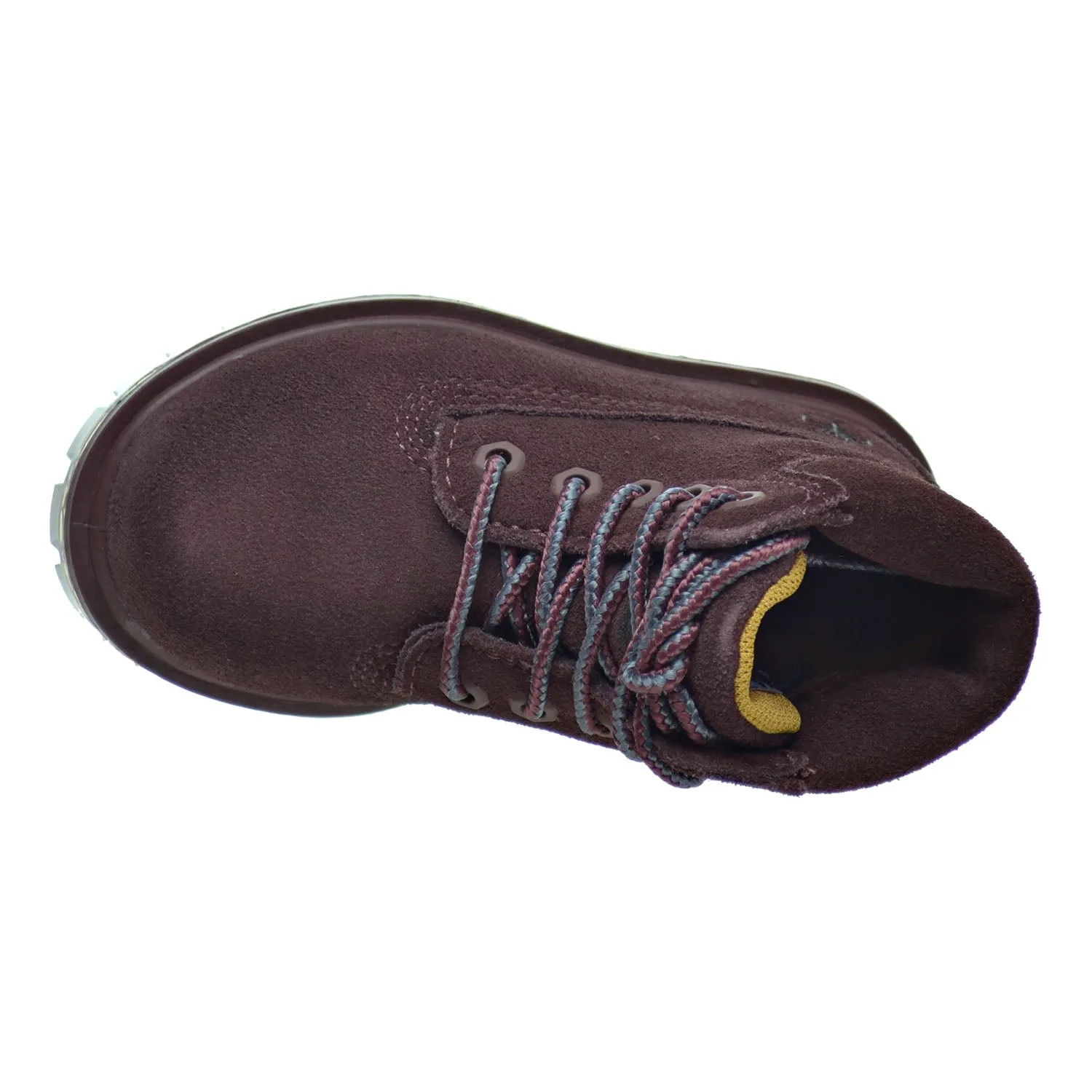 Timberland 6 Inch TPU Outsole Waterproof Suede Premium Toddler Boots Dark Red