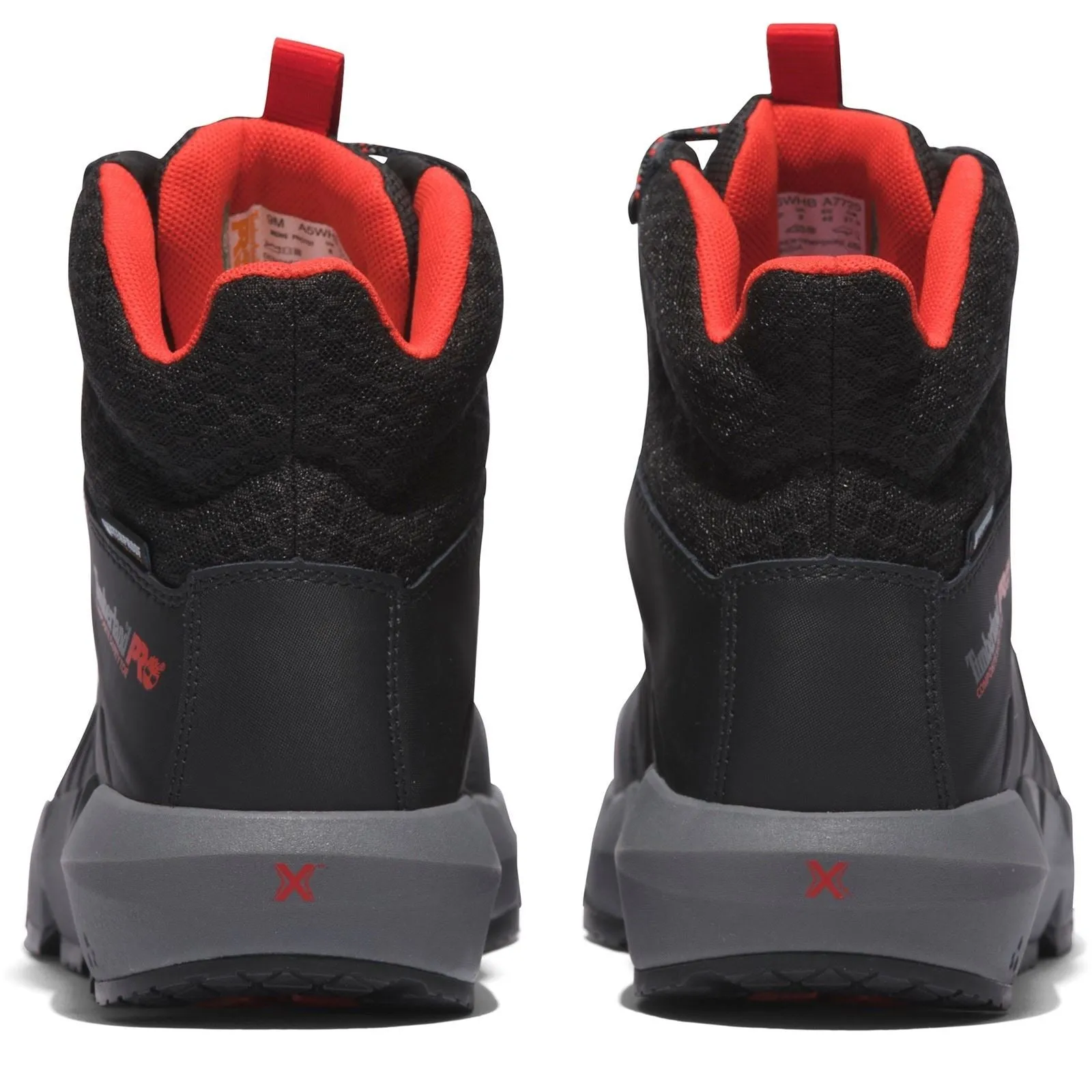 Timberland Pro Morphix 6" Leather Black/Red Safety Boots