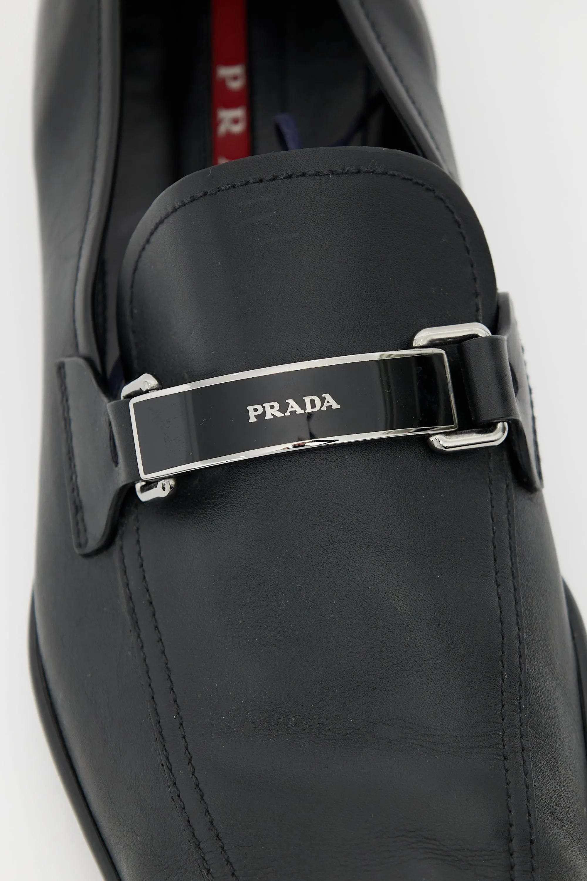 Vintage Black Leather Loafers
