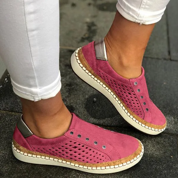 Women'S Flat Slip-On Hollow Casual Shoes 93322596